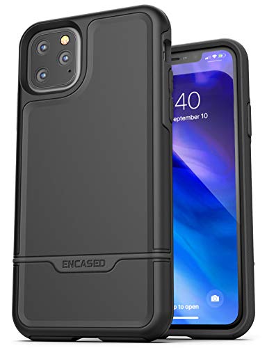 Encased iPhone 11 Pro Belt Clip Holster Case (2019 Rebel Armor) Heavy Duty Protective Full Body Rugged Cover with Holder (Black) - color: Black, size: iPhone 11 Pro
