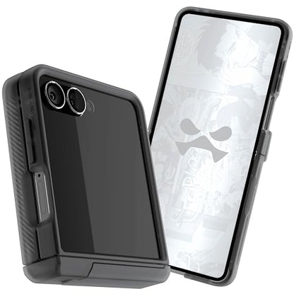 Ghostek Covert Clear Flip 7 Case with Built-in Kickstand, MagSafe and Full Hinge Protection Designed for 2025 Samsung Galaxy Z Flip7 (6.9") (Smoke Matte) - color: Smoke Matte, size: Galaxy Z Flip 7