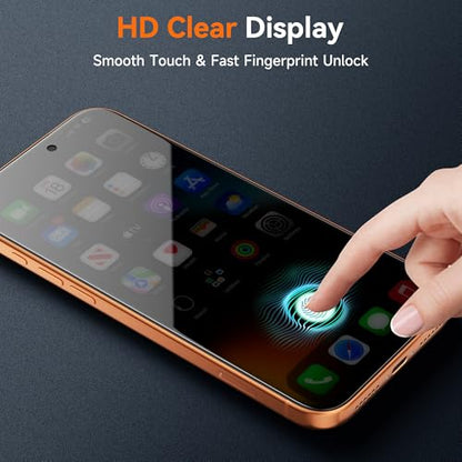 for iPhone 16 Pro Max Privacy Screen Protector 2 Pack - size: 6.9 inch - iPhone 16 Pro Max