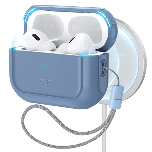 ESR for AirPods Pro 2 Case, Compatible with MagSafe, Blue - color: Dark Blue, size: AirPods Pro 2&1 Case