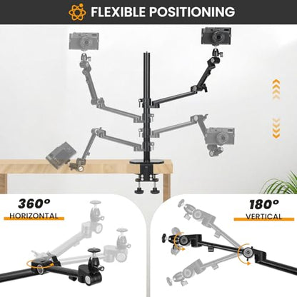 TARION Camera Desk Mount Overhead DSLR Arm Stand Titanrig Lite Z - size: Desktop Mount Lite Z