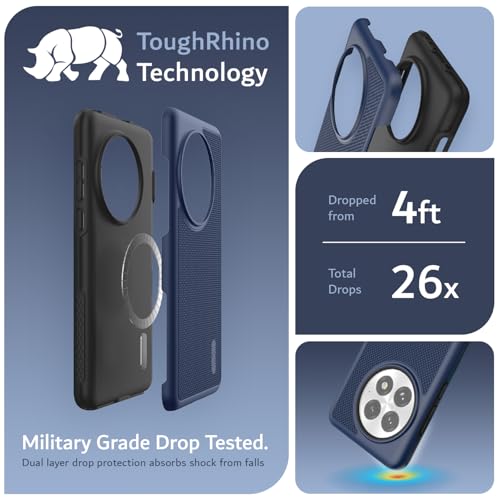 TUDIA MergeGrip [Magsafe Compatible] for OnePlus 13 Case 5G (2025) - [Military Grade Drop Tested] Dual Layer Shockproof Slim Heavy Duty Tough Cover Phone Cases - Indigo Blue - color: Indigo Blue, size: Magsafe Compatible