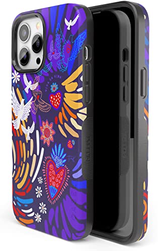 Casely iPhone 14 Pro Max Case | Viva La Vida | Frida Kahlo Collage | Bold Protective Design | Compatible with MagSafe - color: Frida Kahlo | Viva La Vida | Floral Collage