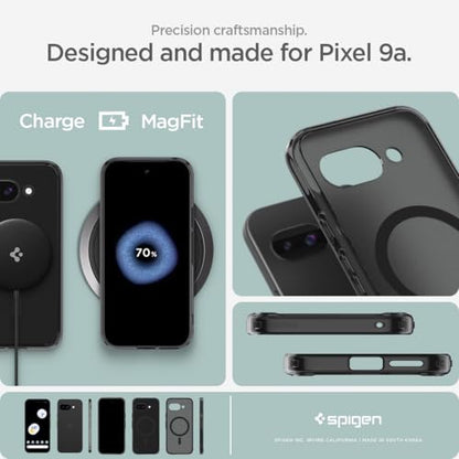 Spigen Ultra Hybrid MagFit for Pixel 9a Case, Frost Black - color: Mag Frost Black, size: Pixel 9a