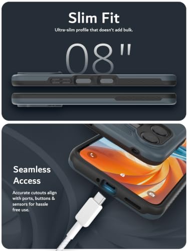 TUDIA MergeGrip Magsafe Compatible for TCL NXTPAPER 70 Pro Case | Military Grade Drop Tested Dual-Layer Protection - Midnight Blue - color: Midnight Blue