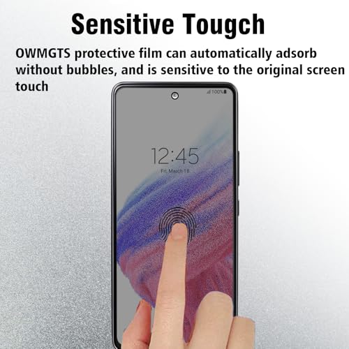 2 Pack Privacy Screen Protector for Samsung Galaxy A53 5G /A52(4G/5G)/ A51, [9H Hardness] HD [Black] Dark Anti Spy Private Tempered Glass Film for Samsung Galaxy A53 5G - size: Samsung Galaxy A53