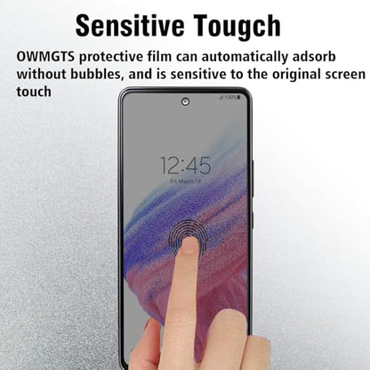 2 Pack Privacy Screen Protector for Samsung Galaxy A53 5G /A52(4G/5G)/ A51, [9H Hardness] HD [Black] Dark Anti Spy Private Tempered Glass Film for Samsung Galaxy A53 5G - size: Samsung Galaxy A53