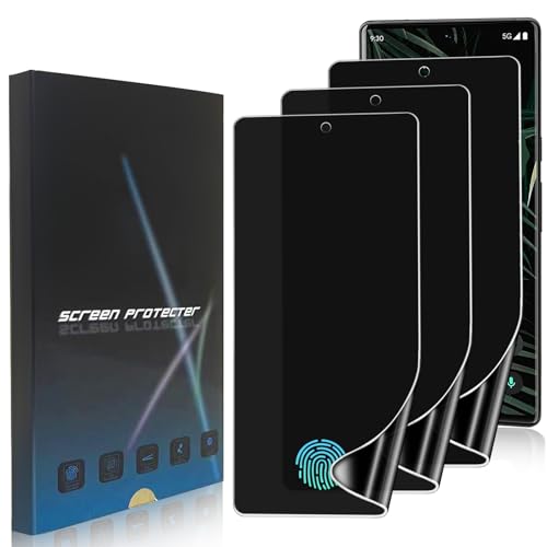 3 Pack TPU Privacy Screen Protector for Google Pixel 6 Pro 6.7" - size: Google Pixel 6 Pro