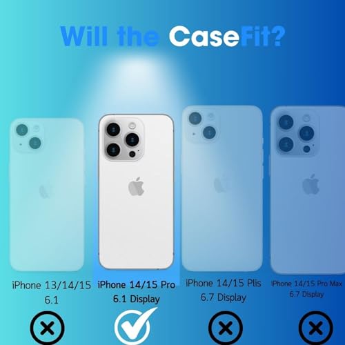 iPhone Protective Case - Slim, [10ft Drop Protection], Anti-Yellowing, Scratch Resistant, Raised Edges Clear - color: Clear, size: iPhone 14 Pro/ iPhone 15 Pro