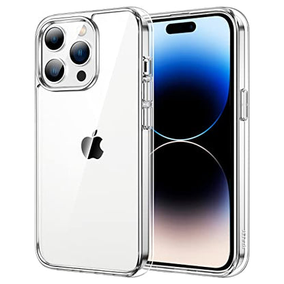 JETech Case for iPhone 14 Pro 6.1-Inch, Non-Yellowing Shockproof Phone Bumper Cover, Anti-Scratch Clear Back (Clear) - color: Clear, size: iPhone 14 Pro