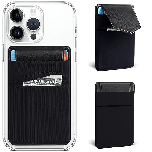 2PCS Phone Wallet Stick on,Card Holder for Phone Case,Phone Card Holder