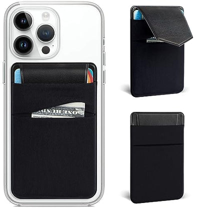 2PCS Phone Wallet Stick on,Card Holder for Phone Case,Phone Card Holder