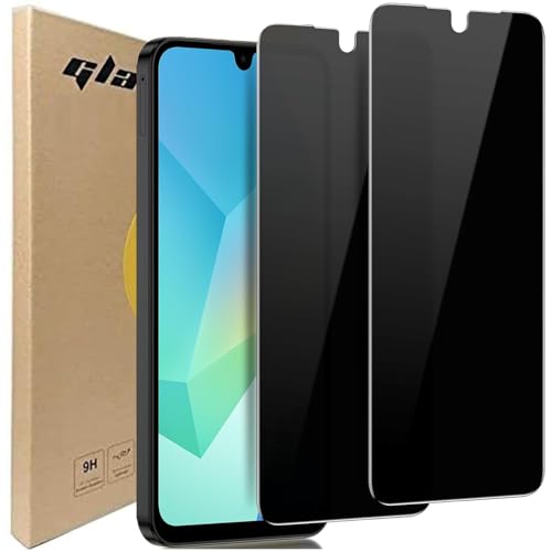 [2 Pack for Samsung Galaxy A16 / A17 Tempered Glass Privacy Screen Protector 5G, Anti Spy Black Protect Film Shield for Galaxy A16 / A17, Bubble Free Anti Scratch Case Friendly Easy Install - size: A16/A17