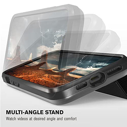 VENA Wallet Case Compatible with Apple iPhone 13 Pro Max (6.7"-inch), vCommute (Military Grade Drop Protection) Flip Leather Cover Card Slot Holder with Kickstand (Space Gray) - color: Black, size: iPhone 13 Pro Max