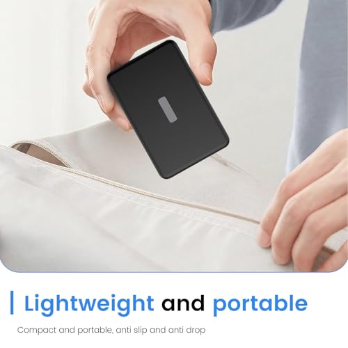 Case for TORRAS MiniMag Power Bank 10000mAh,Silicone Protective Cover with Shockproof Bumper,Anti-Fingerprint Dust Resistant,Washable Non-Slip Skin,Charge-Through Cutout,Portable Travel Sleeve,Black - color: Black
