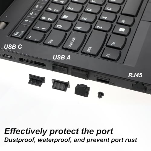 55Pcs USB Port Caps Silicone USB Port Cover Protector Dust Plug