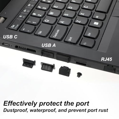 55Pcs USB Port Caps Silicone USB Port Cover Protector Dust Plug