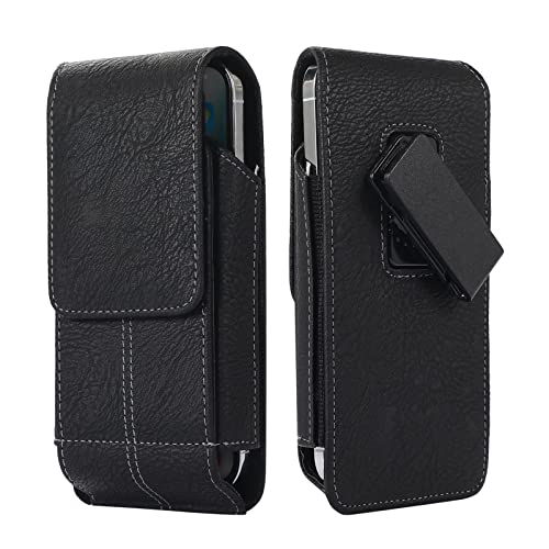 Heavy Duty Swivel Belt Clip Case Phone Holster Pouch for iPhone 16 Plus 15 Pro Max 14 13 12 11 Pro Max Samsung Galaxy Plus S25+ S24+ S23+ S22+ S24 Ultra A56 A55 A35 A25 A15 Moto G Stylus 5G 2025 (XL) - size: XL