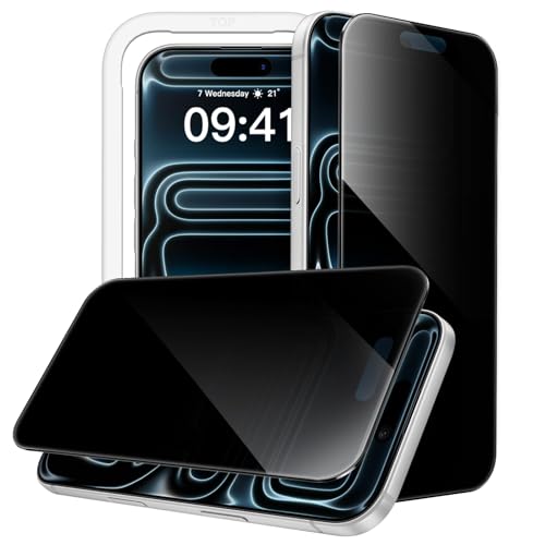 JETech 360° Privacy Screen Protector for iPhone 17 Pro, 2-Pack - size: iPhone 17 Pro