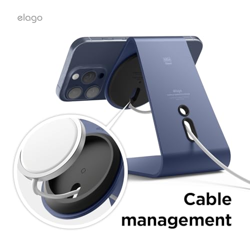 elago MS4 Charging Stand for MagSafe Charger - color: Jean Indigo