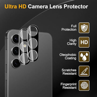 3 Pack Camera Lens Protector for Samsung Galaxy S24 - size: Galaxy S24