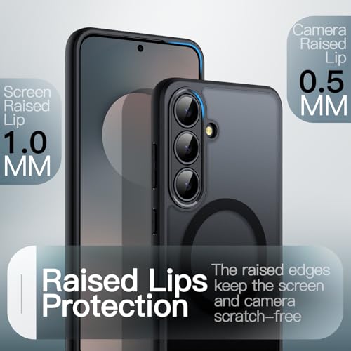 JETech Magnetic Case for Samsung Galaxy S25 FE, Black - color: Black, size: Galaxy S25 FE