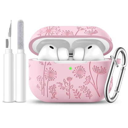 Lerobo for AirPods Pro 3 Case with Cleaner Kit & Keychain, Pink - color: A-Pink, size: AirPods Pro 3
