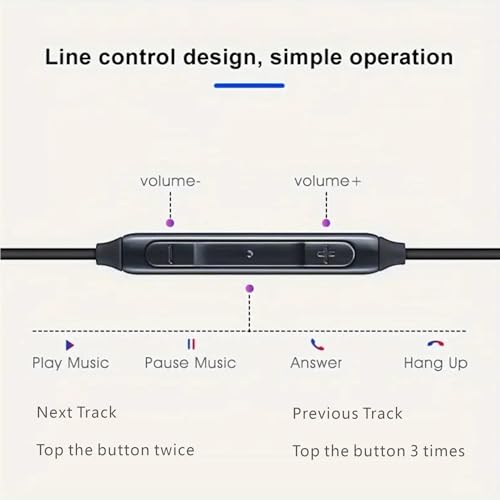 2026 Completely Upgraded Version Earbuds Stereo in-Ear Headphones 3-Year Warranty for Samsung Galaxy S25 S24 S23 S22 S21 S20, Note 10, 10+ with Microphone and Volume Remote Type-C Connector-Black - style: 2026 Completely Upgraded Version USB-C