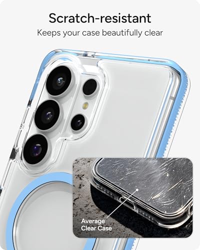 ZAGG Santa Cruz Snap Samsung Galaxy S26 Ultra Case with Kickstand - ICY Blue, Magnetic Crystal Clear Protective Phone Cover, 13ft Drop Protection, Graphene Reinforced, Slim Case with Stand - color: Icy Blue, size: Samsung Galaxy S26 Ultra