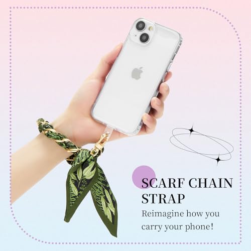 ZOOEASS Phone Wrist Lanyard Gold Metal Scarf Phone Charm Strap with Tether Tab Women Phone Chain Accessories for Handbags - color: Style 6