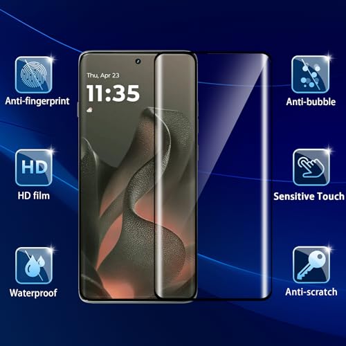 (3 Pack) For Motorola Edge 2025 Screen Protector,HD-Clear 9H Tempered Glass [3D Touch][Bubble-Free][Anti-Scratch] Screen Protector Glass For Motorola Edge 2025/60 Fusion /60 Pro