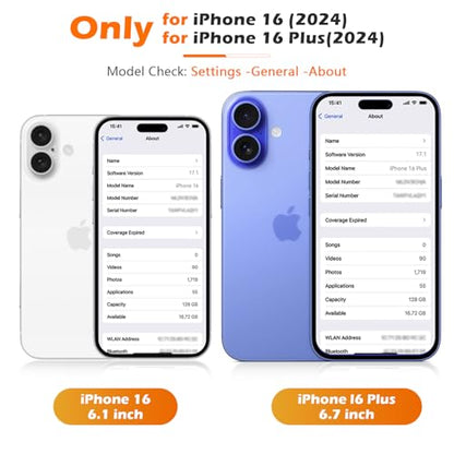 imluckies Camera Lens Protector for iPhone 16 / iPhone 16 Plus, AR+AF Tempered Glass 9H Anti-Scratch Metal Individual Lens Cover, HD Clear Camera Accessories, Case Friendly - Ultramarine - color: Blue