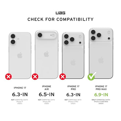 URBAN ARMOR GEAR UAG Designed for iPhone 17 Pro Max Case Pathfinder - Compatible with MagSafe Military Grade Protective Cover, Cloud Blue - color: Pathfinder - Cloud Blue
