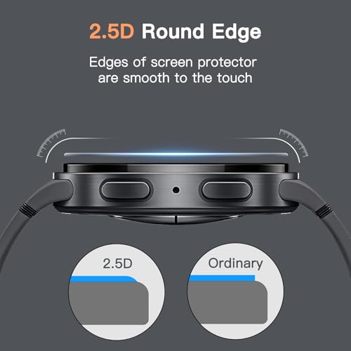 JETech Screen Protector for Samsung Galaxy Watch 9/8 40mm, 3-Pack | Tempered Glass Protection, HD Clear, Anti-Scratch Design - size: Galaxy Watch 9/8 40mm