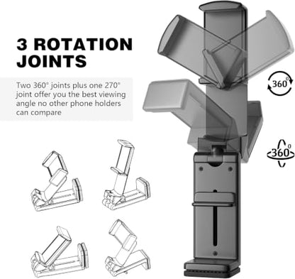 Multi-Function Cell Phone Stand, Foldable and Portable，Built-in Phone Stand - color: Black, size: Foldable Stand