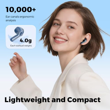 SoundPEATS Air6 HS LDAC Hi-Res Wireless Earbuds, Bluetooth 6.0, 13mm Driver - color: Blue