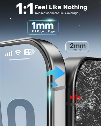 OMOTON 2+2 Pack Matte Screen Protector for iPhone Air, Matte Layer Film with Camera Lens Protector, Easy Installation Tool, Anti-glare, Smooth Touch， Feel as Silk - size: iPhone Air