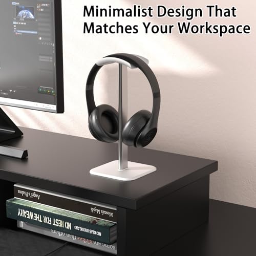 Headphone Stand for Desk - Headset Stand Headphone Holder (White_2 Pack) - color: White_2 Pack