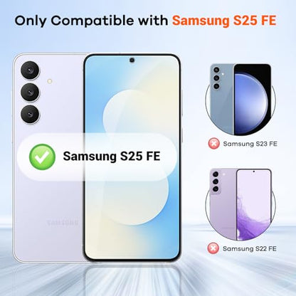 3+3 for Samsung Galaxy S25 FE 5G Privacy Screen Protector Camera Protector - size: Galaxy S25 FE Privacy