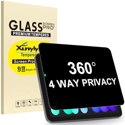 360° 4 Way Privacy Screen Protector for iPad Mini 7th/6th A17 Pro - color: iPad Mini 7th/ 6th Gen