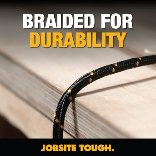 DEWALT Heavy Duty USB A to Lightning Cable [Apple MFi Certified], 6FT - size: 6 feet