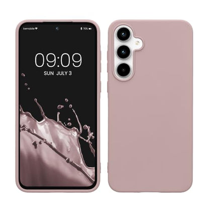kwmobile Case Compatible with Samsung Galaxy A55 5G Case - Soft Slim Protective TPU Silicone Cover - Nude Lilac - color: Nude lilac, size: Galaxy A55 5G