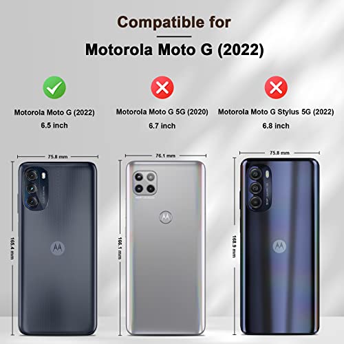 Jasonyu Flip Wallet Case for Moto G 5G (2022),Leather Magnetic Folio Cover with Card Holder,Kickstand - TPU Shockproof Durable Protective Phone Case,Brown | PU Leather Magnetic Folio Cover,with Card Holder,Kickstand,TPU Shockproof,Durable,Protective Phone