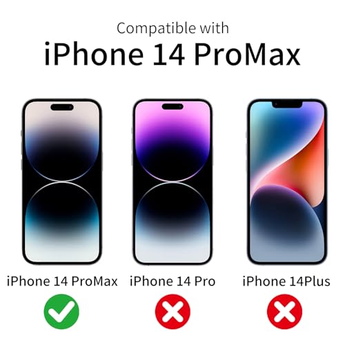 3 Pack Privacy Screen Protector for iPhone 14 Pro Max with 3 Pack Camera Lens Protector, 9H Hardness Double Shatterproof Anti-Spy Tempered Glass Film, Easy Installation - size: Phone 14 Pro Max