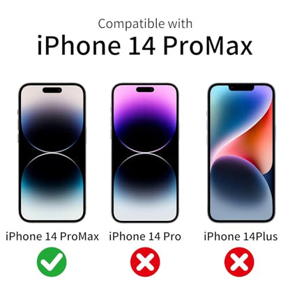 3 Pack Privacy Screen Protector for iPhone 14 Pro Max with 3 Pack Camera Lens Protector, 9H Hardness Double Shatterproof Anti-Spy Tempered Glass Film, Easy Installation - size: Phone 14 Pro Max