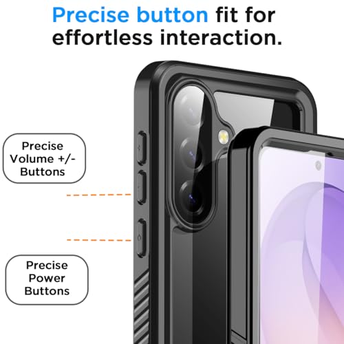 AICase for Samsung Galaxy S26 Plus Case Waterproof, Clear Water Proof Shockproof Snowproof Dustproof Full Body Rugged Transparent Underwater Phone Case for Galaxy S26 Plus Built-in Screen Protector - size: S26 PLUS