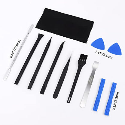 STREBITO Spudger Pry Tool Kit 12 Piece Opening Tools, Metal Spudger Tool - size: 12 in 1
