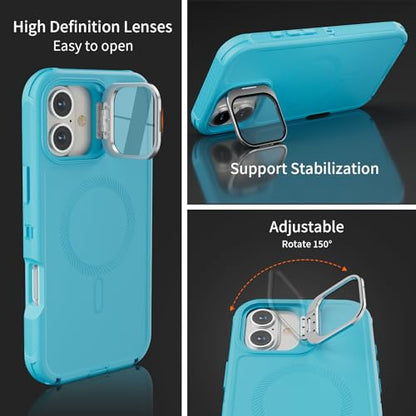 Follaroma for iPhone 16 Case with Magnetic,Heavy Duty Case,6.1'',Teal - color: Teal, size: iPhone 16 6.1''