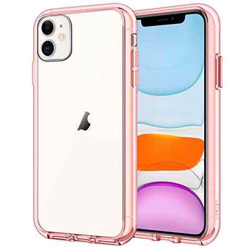 JETech Case for iPhone 11 6.1-Inch, Non-Yellowing Shockproof Phone Bumper Cover, Anti-Scratch Clear Back (Rose Gold) - color: Rose Gold