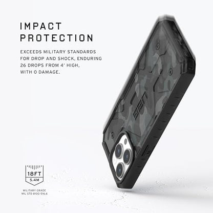 URBAN ARMOR GEAR UAG Case [Updated Version] Compatible with iPhone 15 Pro Case 6.1" Pathfinder SE Midnight Camo Built-in Magnet Compatible with MagSafe Charging Rugged Military Grade Protective Cover - color: SE Midnight Camo